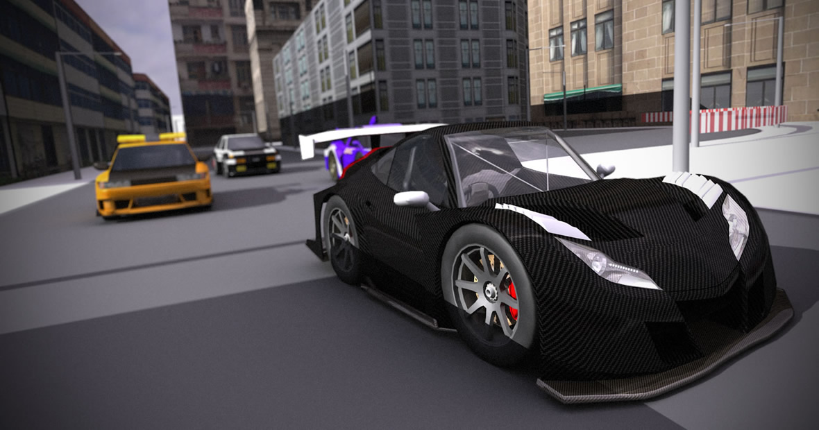 Cars from the animation project initial dream
